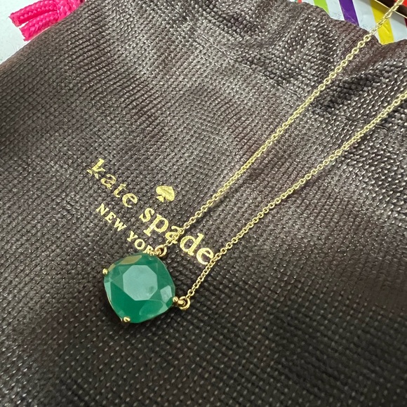 Kate Spade Green Pendant Necklace - Picture 2 of 6